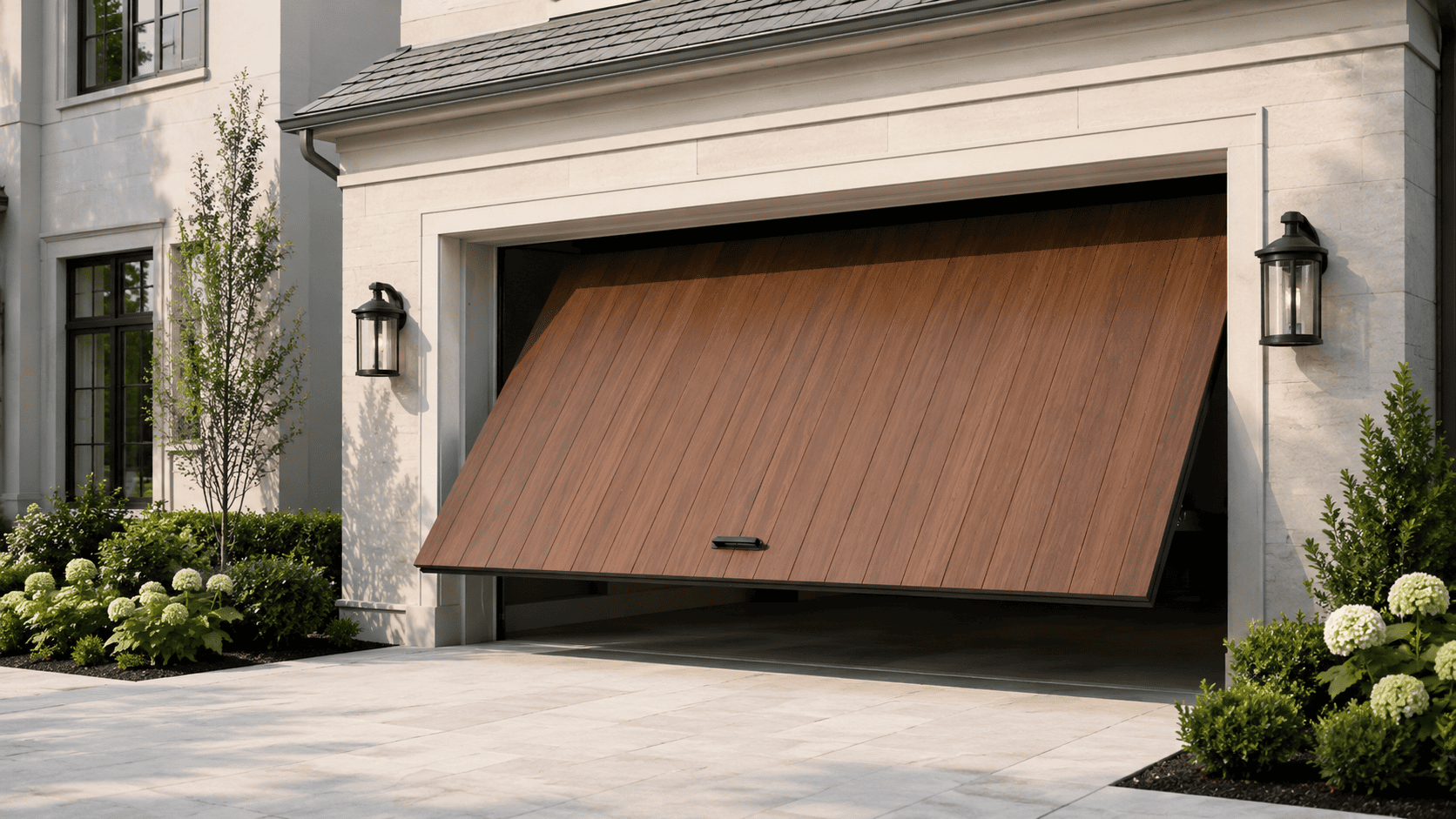 Garage door repair in progress — Brunswick West